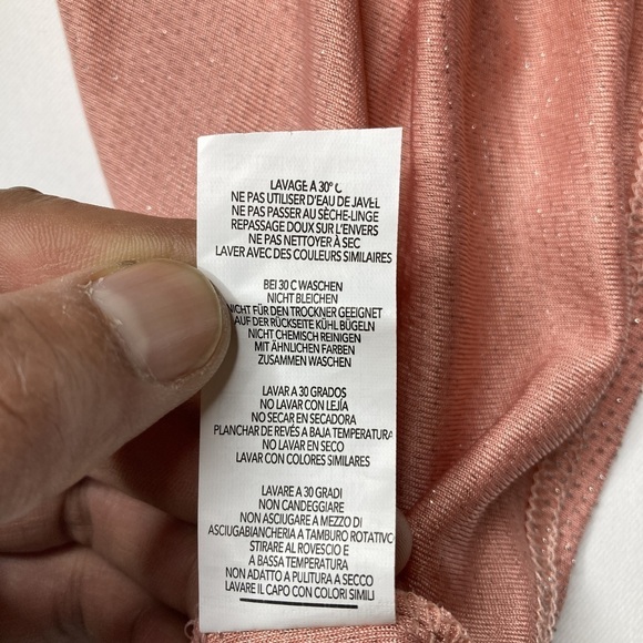 PrettyLittleThing Peach Square Neck Crop Tank Top Size 4 - Picture 5 of 5